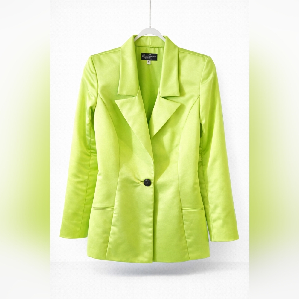 Karen Lawrence By Matthew GREEN Cocktail Blazer Women’s 6 Vintage